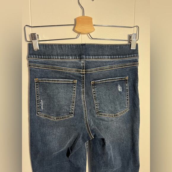 Spanx high rise skinny legging jean distressed comfortable pull on - Picture 3 of 6